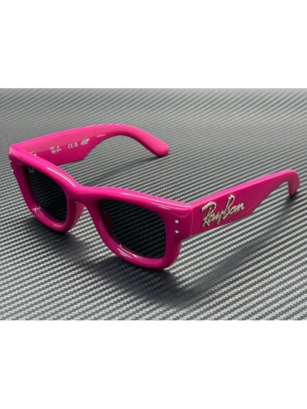 New Ray-Ban Men Pink Strass Sunglasses 47-23-145